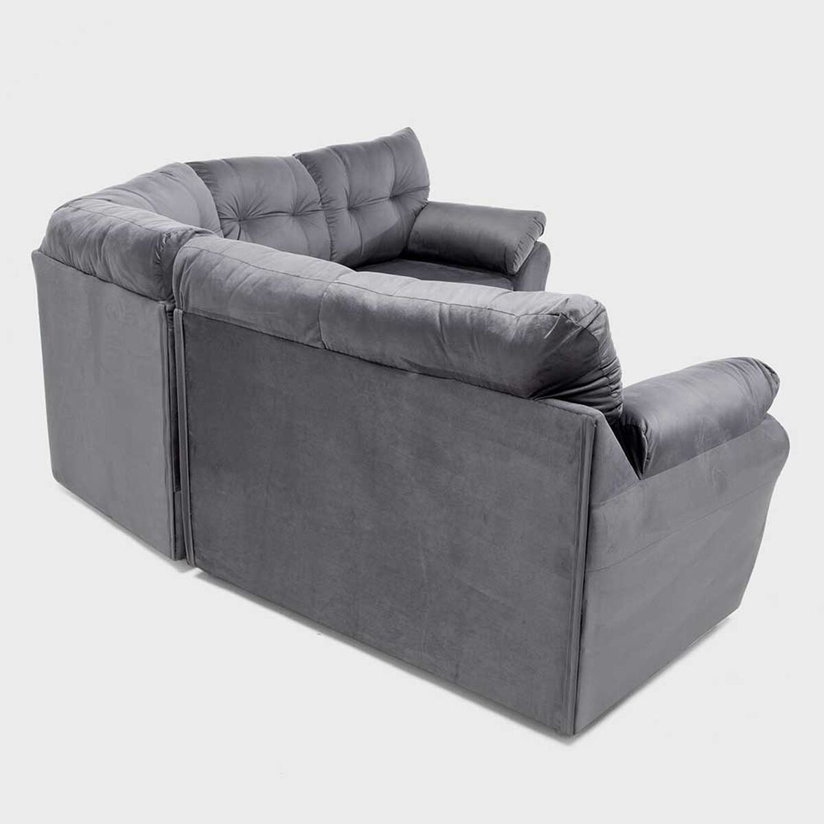 Almore Sofá Seccional Belen 3 cuerpos Gris 210x90CM