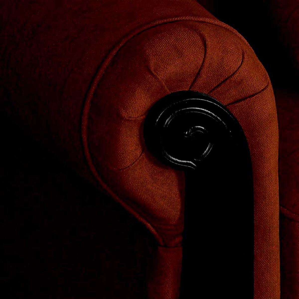 Juego de Living Elegant Michigan + Sitiales Tela 5 Cuerpos Caf&eacute;