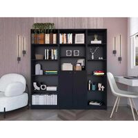 Estante 62 cm  + Estante 2 Puertas + Estante 45 cm TuHome Home Wengue