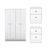 Combo Closet Lucerna + 2 Veladores CIC Blanco