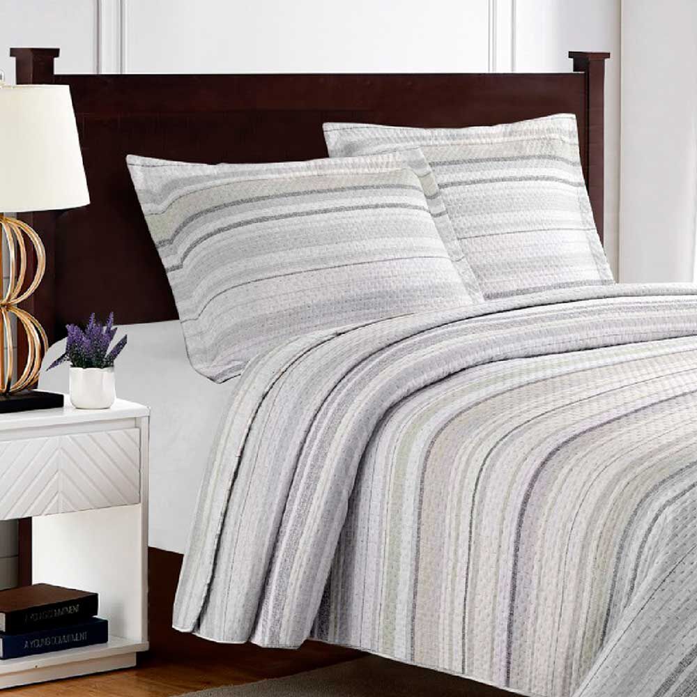 Quilt Illusions 2 Plazas Breda Gris