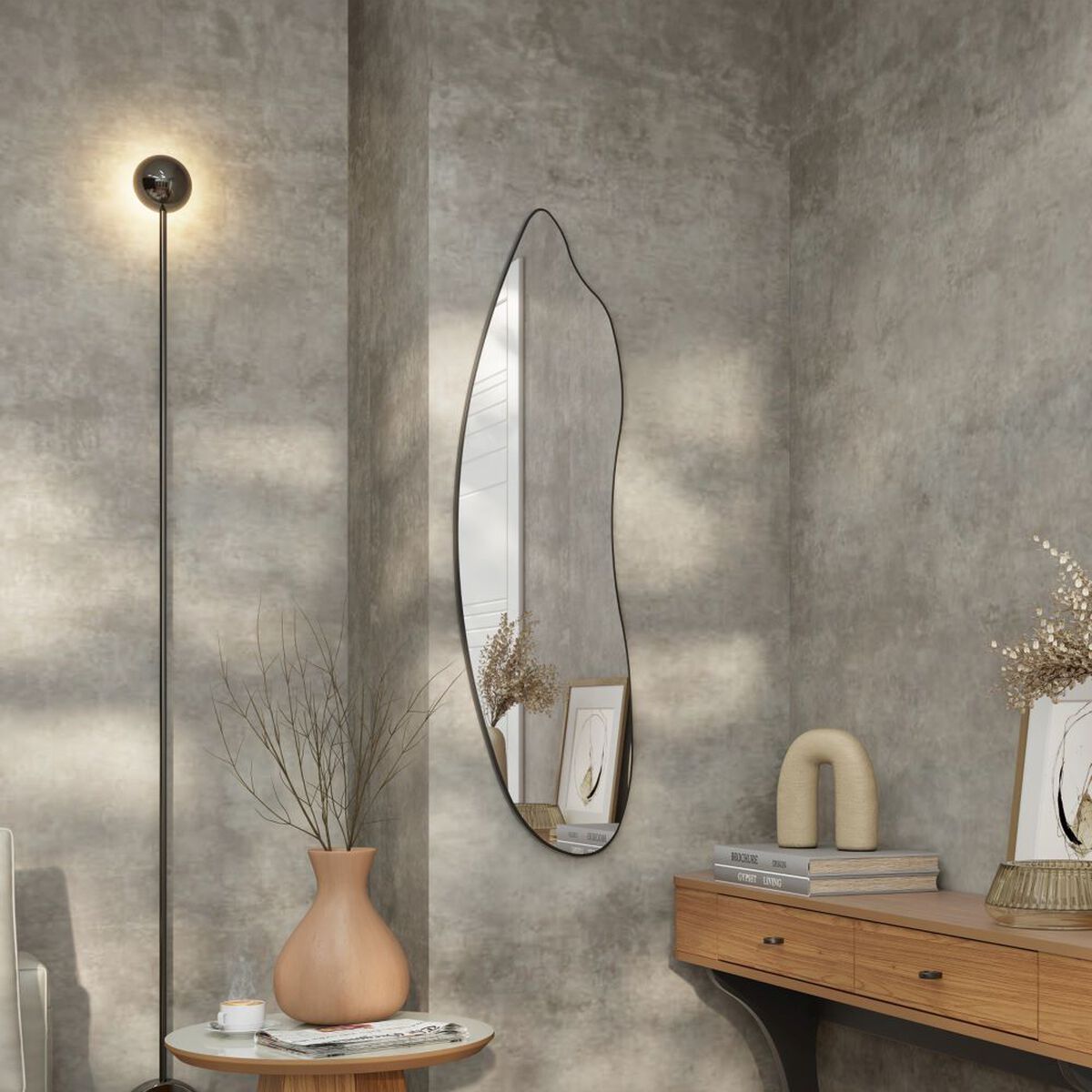 Espejo Roca Org&aacute;nico 119 cm.