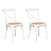 Set 2 Sillas Spazzio Retro Blanca