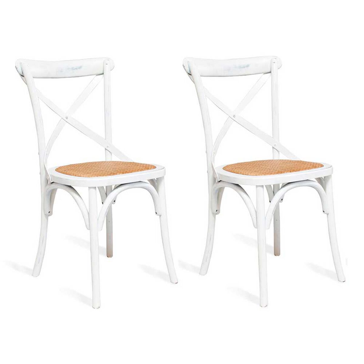 Set 2 Sillas Spazzio Retro Blanca