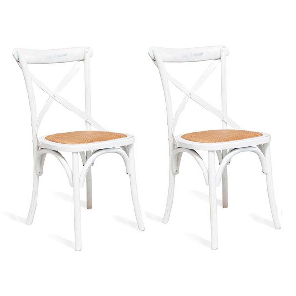 Set 2 Sillas Spazzio Retro Blanca