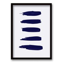 Cuadro Decorativo Retela Abstracto Azul II 50 x 35 cm