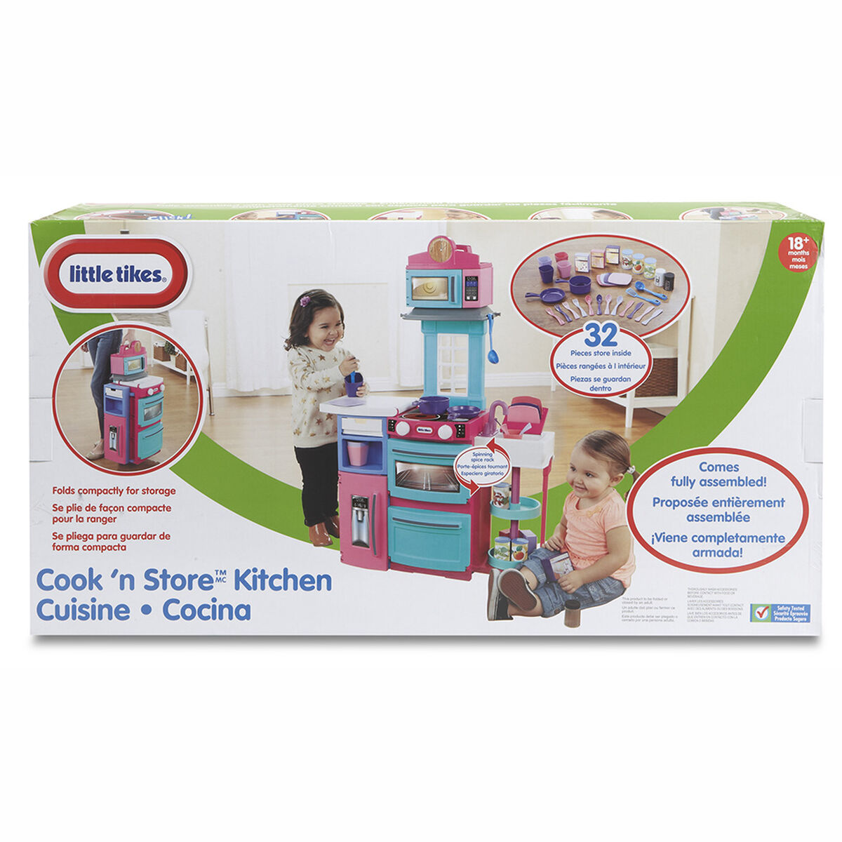 Cocina Cook'N Store Rosada Little Tikes