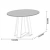 Juego de Comedor Jdo & Design Isabella 4 Sillas Castaño Oscuro 
