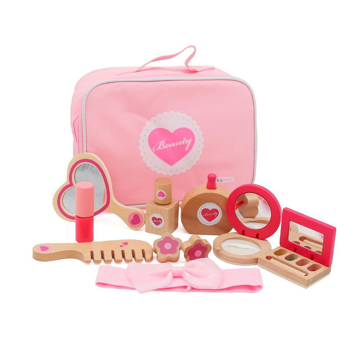 Juego de Maquillaje Set Belleza de Roll Ni&ntilde;os Madera Band&uacute;