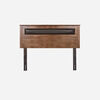 Cama Europea Rosen 2 Plazas Art 4 + Respaldo Ferrara Chocolate