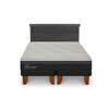 Cama Europea CIC Base Dividida 2 Plazas Hybrid Plus Infinity + Respaldo Dublin