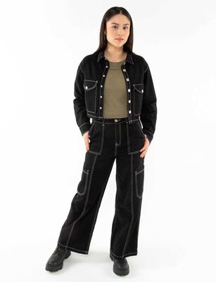 Imagen 2 del producto Pantalón Algodón Niña Mila Negro