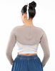 Top Con Polera Manguito Mujer Icono