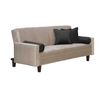Futón Black Factory Vanguardia 3 Cuerpos Beige Negro