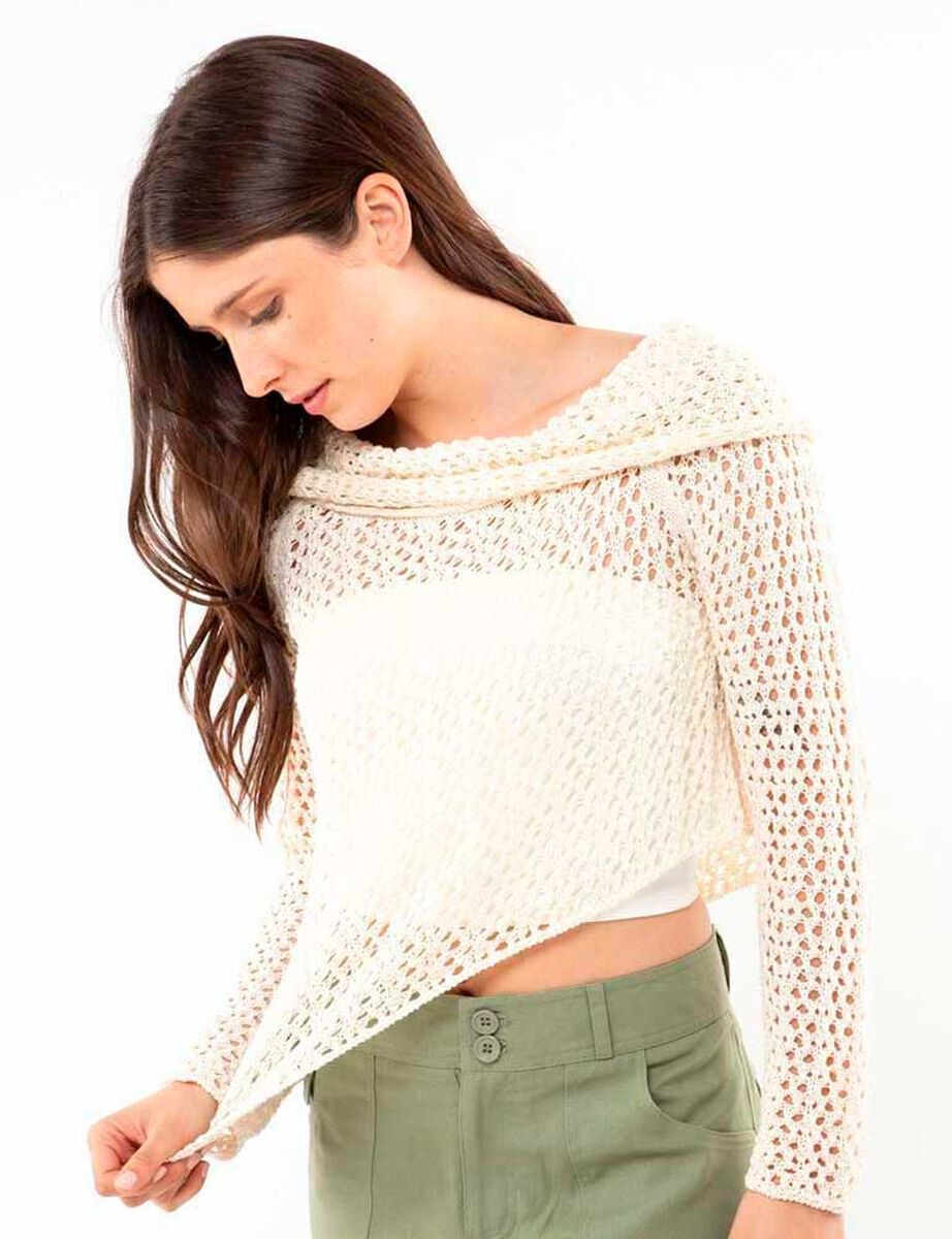 Sweater Crochet Mujer Icono