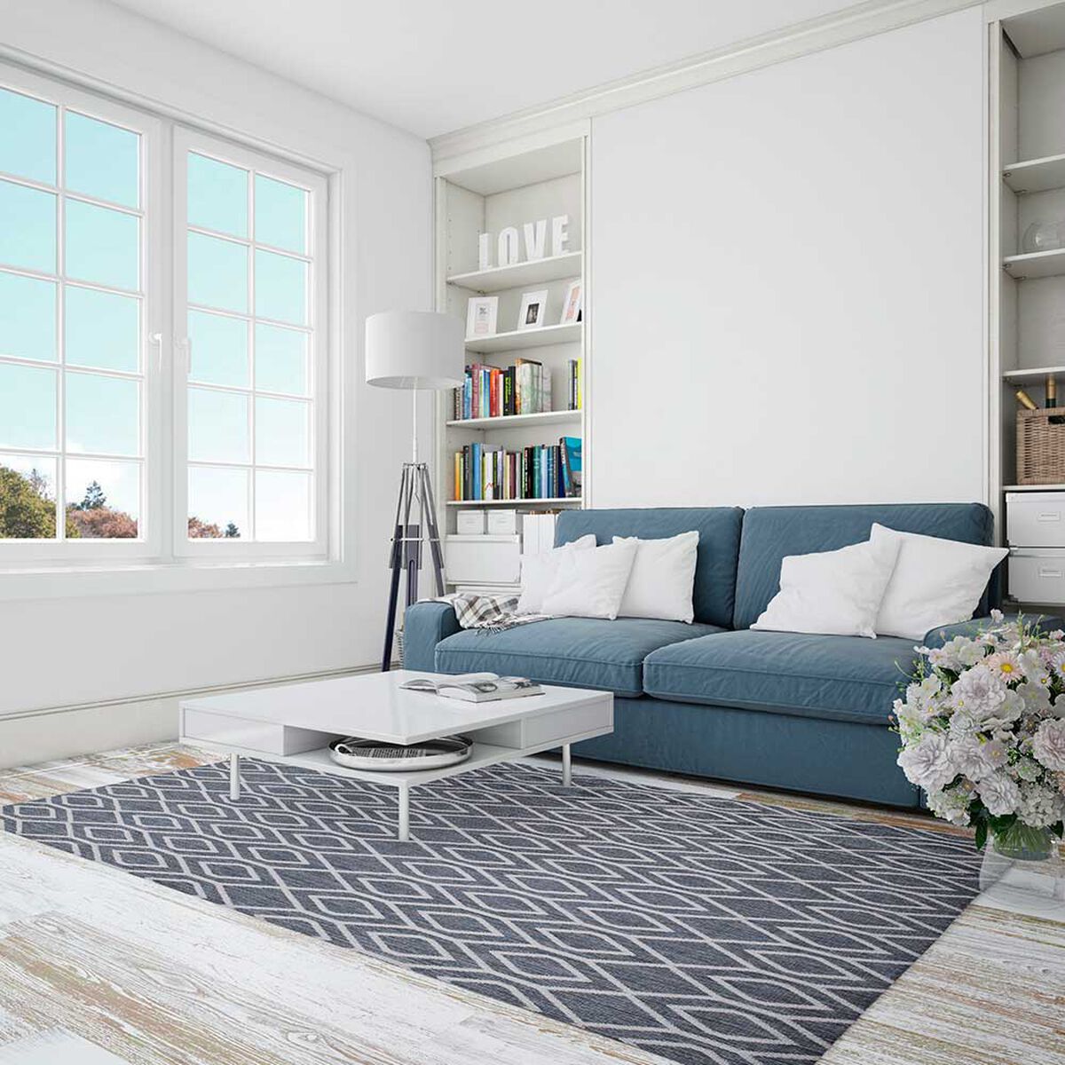 Alfombra Doral Chicago Azul 280x200