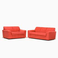 Juego de Living Cabsur Milan Sofá 3 Cuerpos + Sofá 2 Cuerpos Chenille Terracota