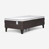 Cama Europea Rosen 1 Plaza New Style 4 + Respaldo Grafito