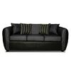 Juego de Living Elegant Detail Oklahoma Sofá 3 Cuerpos + Sofá 2 Cuerpos + Sillón 1 Cuerpo Gris Oscuro