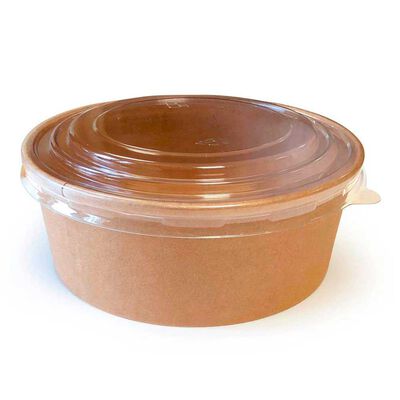 Imagen 1 del producto Envase Bowl con tapa Pet De Gaune 1300 ML 50 Unidades