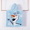 Toalla de Playa con Capucha Infantil Disney Warm Frozen 60 x 120 cm