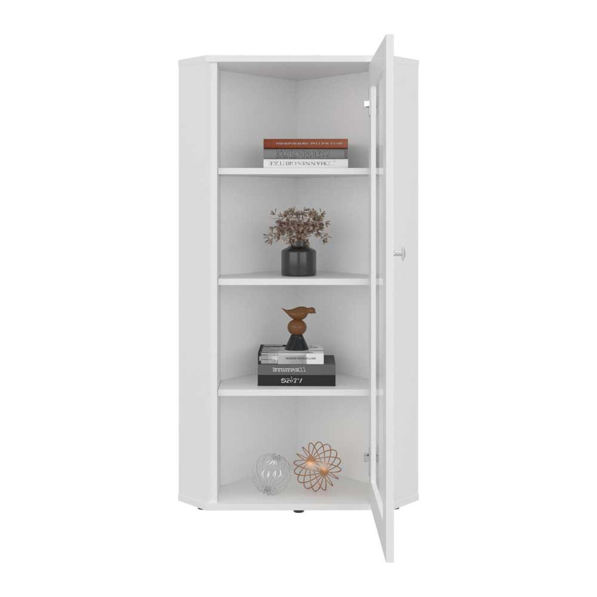 Vitrina Tuhome Genova 1 Puerta Blanco