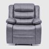 Juego de Living Reclinable Daniels Sof&aacute; 3 Cuerpos + 2 Bergers Roma Gris