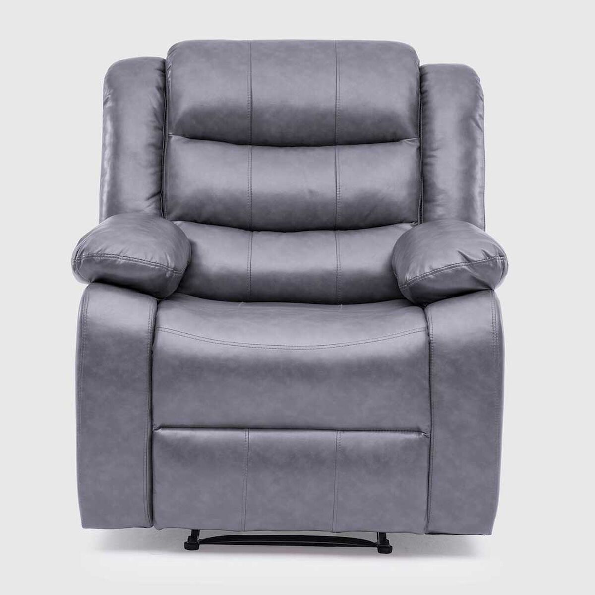 Juego de Living Reclinable Daniels Sof&aacute; 3 Cuerpos + 2 Bergers Roma Gris
