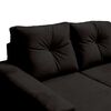 Sofá Seccional Muebles MPR Azalea 3 Negro