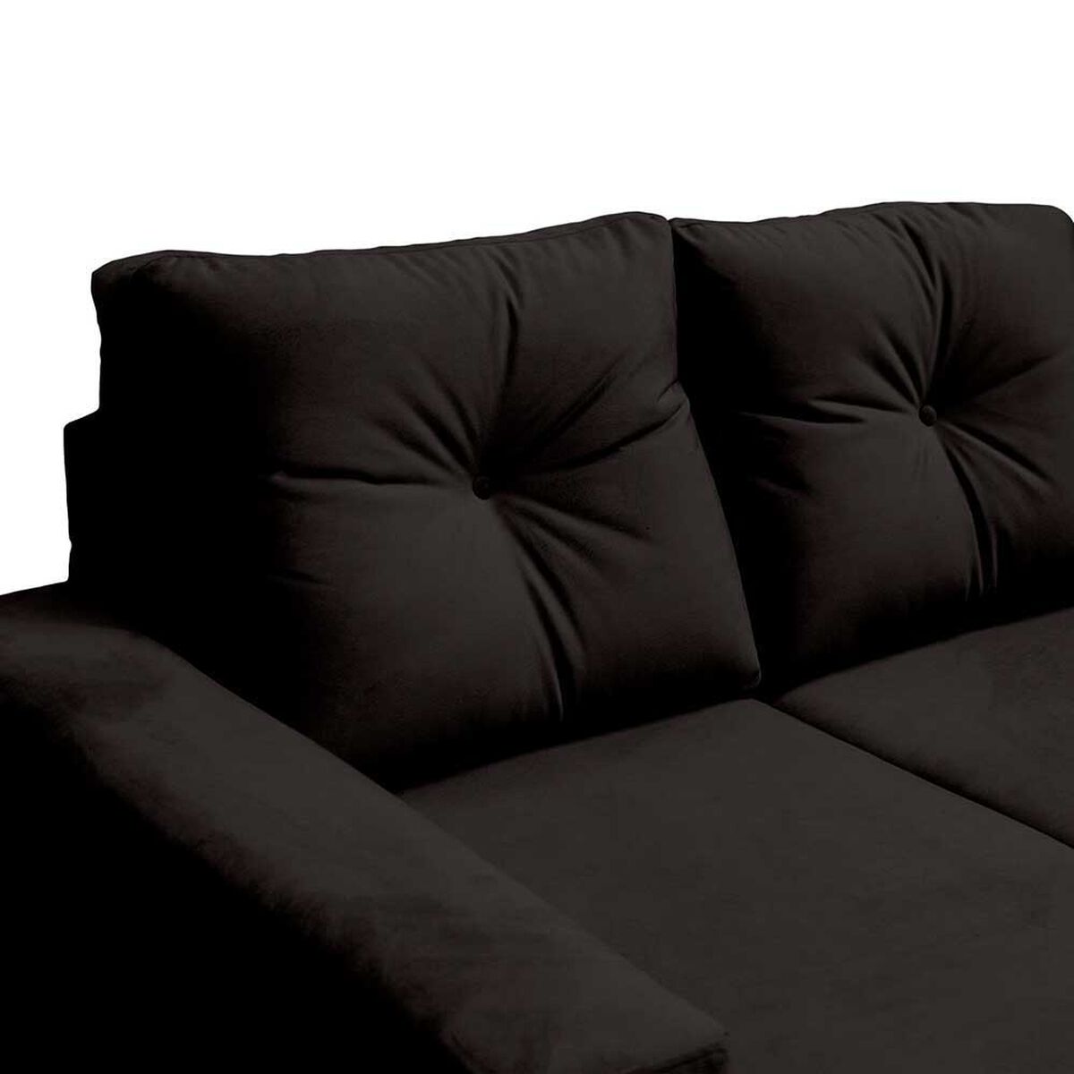 Sofá Seccional Muebles MPR Azalea 3 Negro