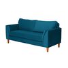 Sofá Latam Home Milan 2 Cuerpos Azul Petroleo