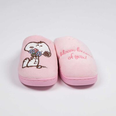 Imagen 1 del producto Pantufla Mujer Snoopy Rosado