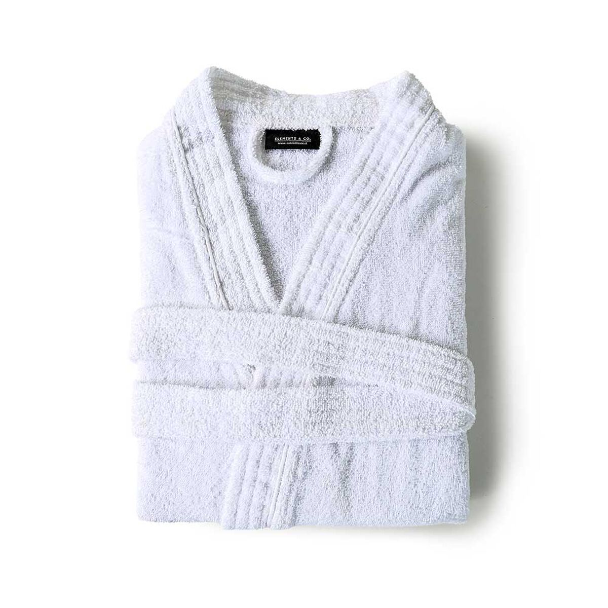 Bata de Ba&ntilde;o Elements & Co Terry Blanco L-XL