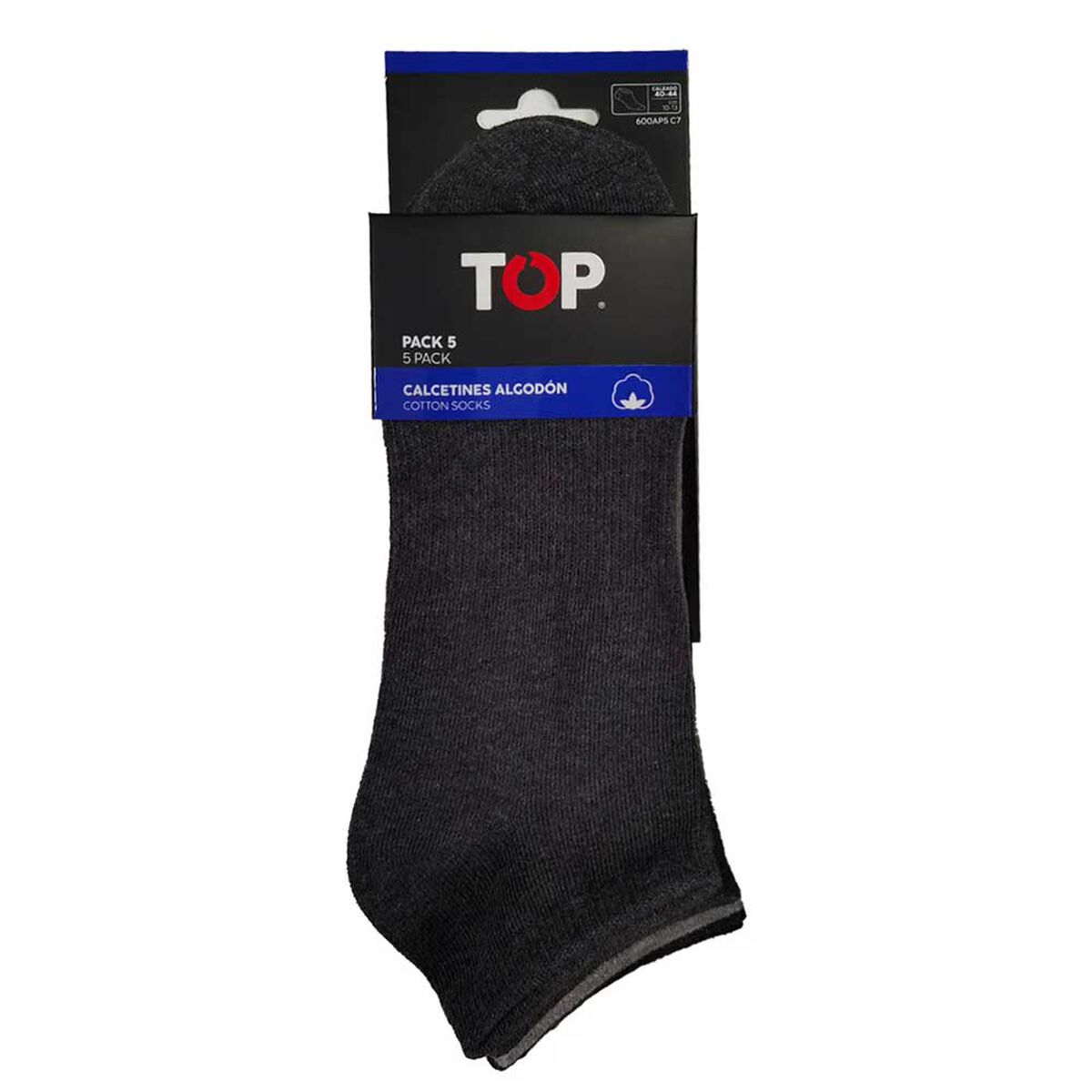 Calcet&iacute;n Algod&oacute;n Tobillero Hombre Top