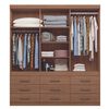 Clóset Onessta Plus 6 Puertas 9 Cajones Jatoba