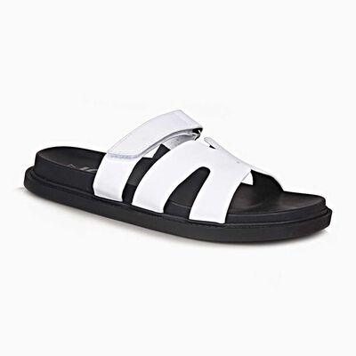 Imagen 1 del producto Sandalia Plana Mujer Icono Blanco, Negro, Plateado