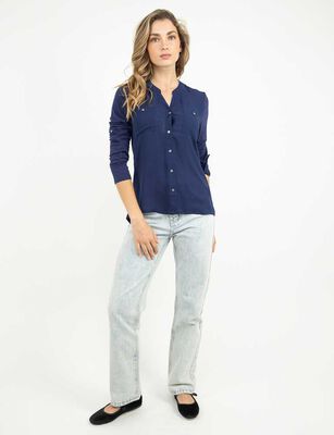 Imagen 2 del producto Blusa Manga Larga Mujer Zibel Azul