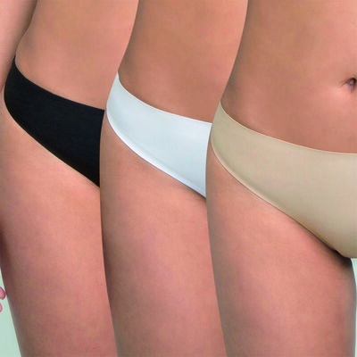 Imagen 1 del producto Pack 3 Calzones Colaless Mujer Intime Surtido, Black, Rosado, Verde, Lavanda