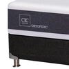 Box Spring CIC 1,5 Plazas New Ortopedic + Respaldo + Velador New Dublin