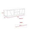Rack TV TuHome Fraktal Hasta 80"