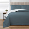 Quilt Valencia Dobby Full Liso Azul