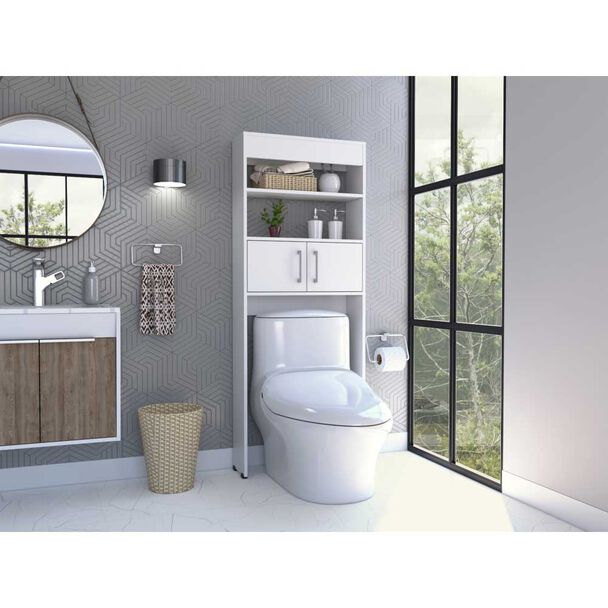 Mueble Optimizador para Baño TuHome Madrid 2 Puertas Blanco