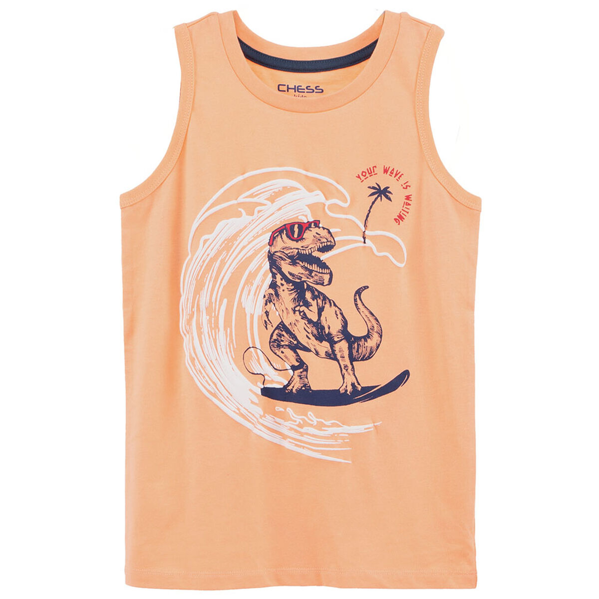 Polera sin Mangas de Algod&oacute;n Ni&ntilde;o Chess