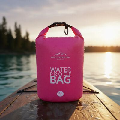 Bolso Impermeable Flotante Outdoor 5L Rosada Pro Outdoor