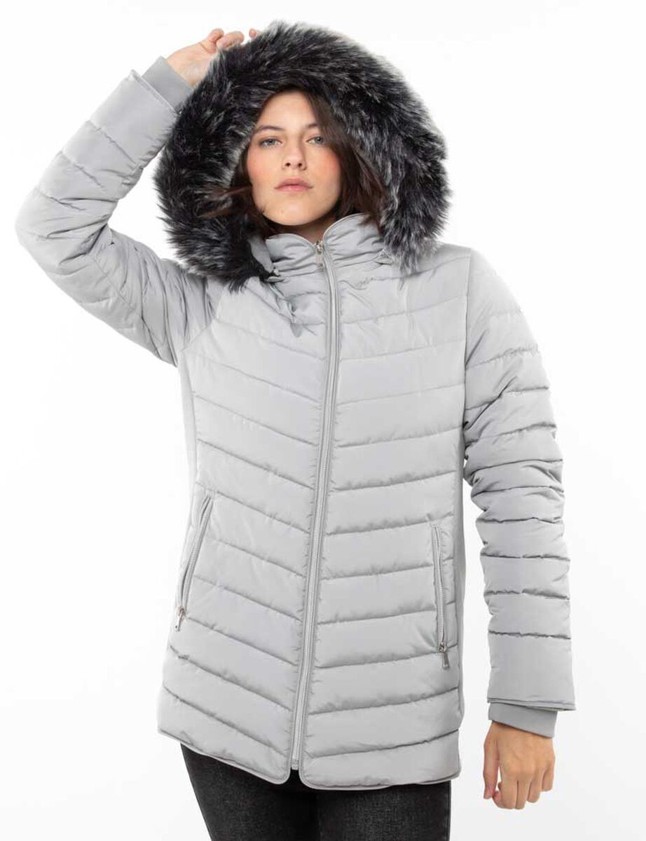Parka Larga Gorro Mujer Zibel
