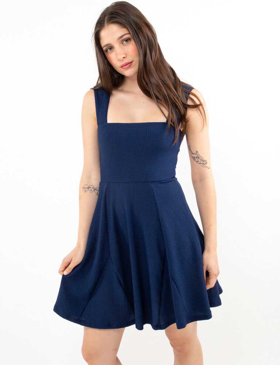 Vestido Corto Sin Mangas Mujer Icono