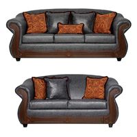 Juego de Living Black Factory Estambul 5 Cuerpos Gris