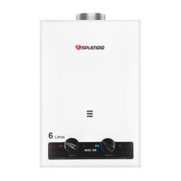 Calefont Gas Licuado Splendid Tiro Natural Ionizado 6 lts.