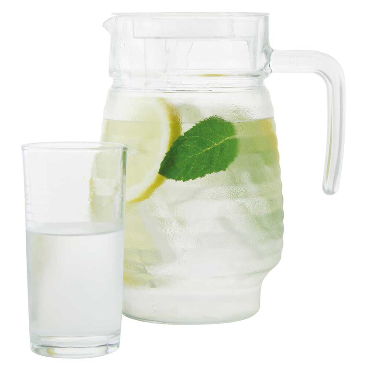 Jarra de Vidrio Fantuzzi 1,5 L + 4 vasos Tutto Per Tavola