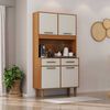 Mueble de Cocina Casanova Borja 4 Puertas 2 Cajones Blanco Café